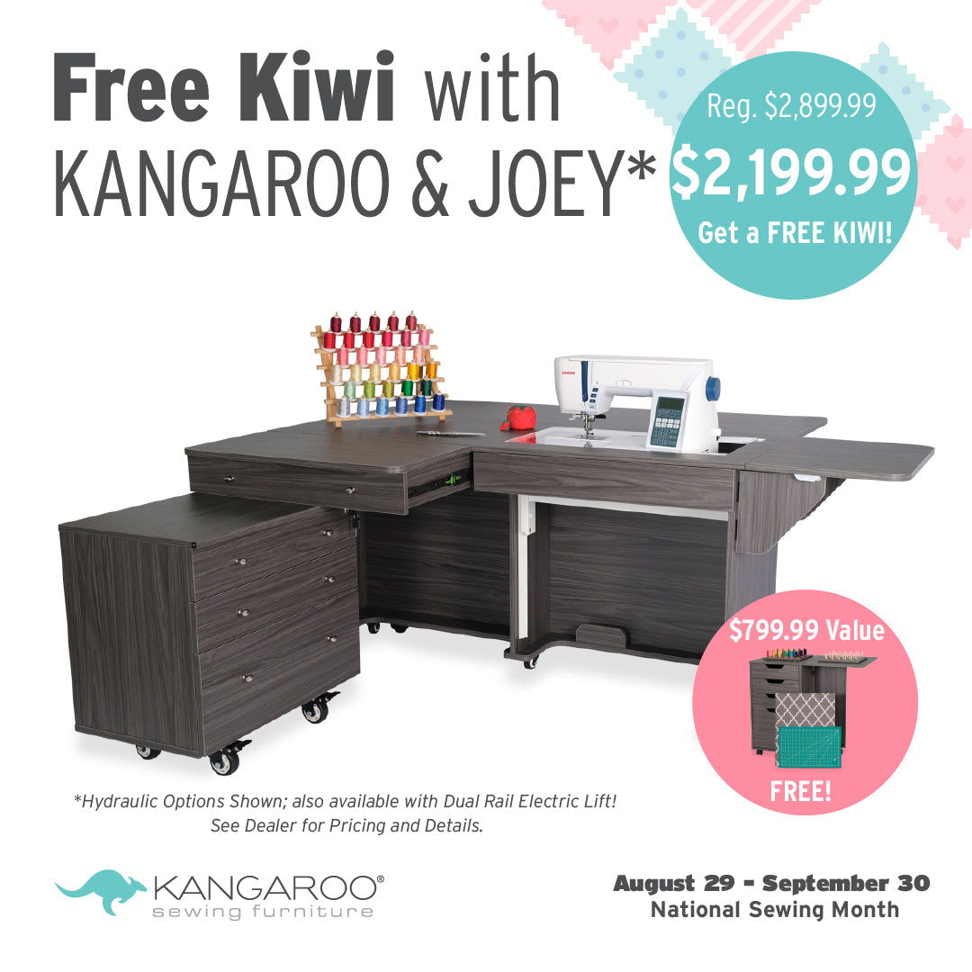 Kangaroo Sewing Table + Joey Cabinet Package by Kangaroo