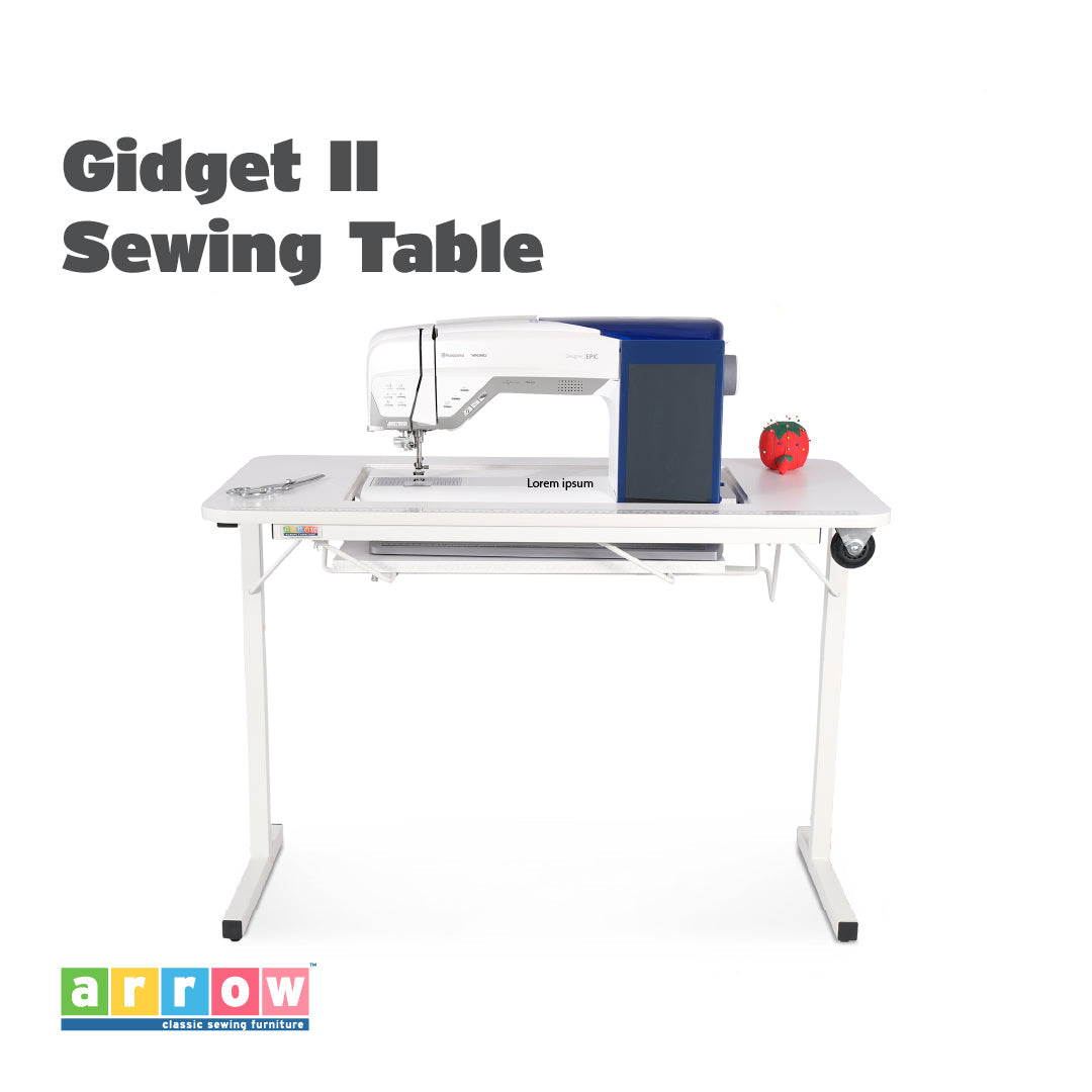 Gidget II Sewing Table w/ Wheels by Arrow
