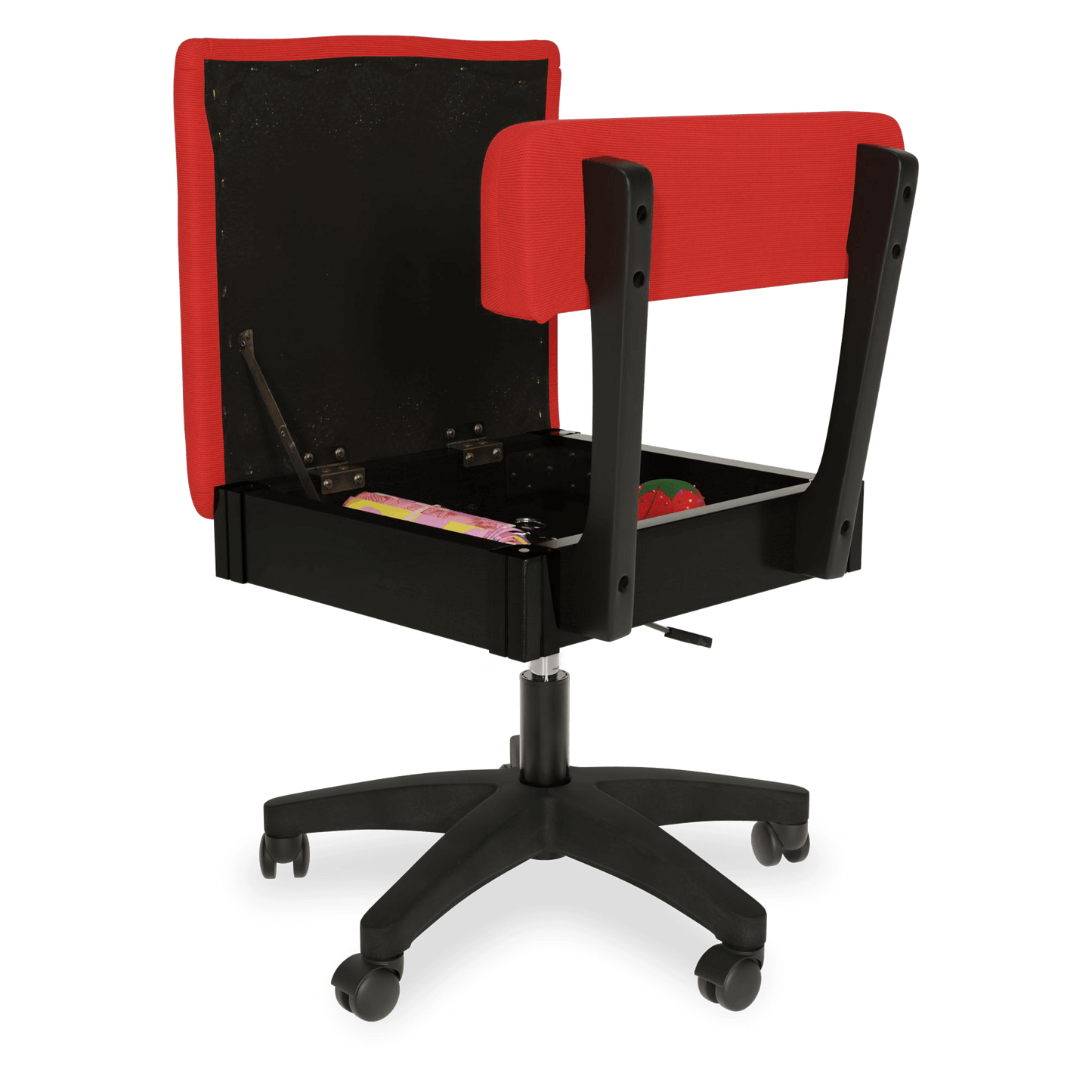 Silla de costura ergonómica hidráulica con cojín de tela de Arrow