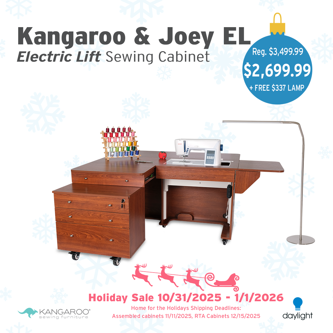 Paquete de mesa de costura Kangaroo + gabinete Joey de Kangaroo