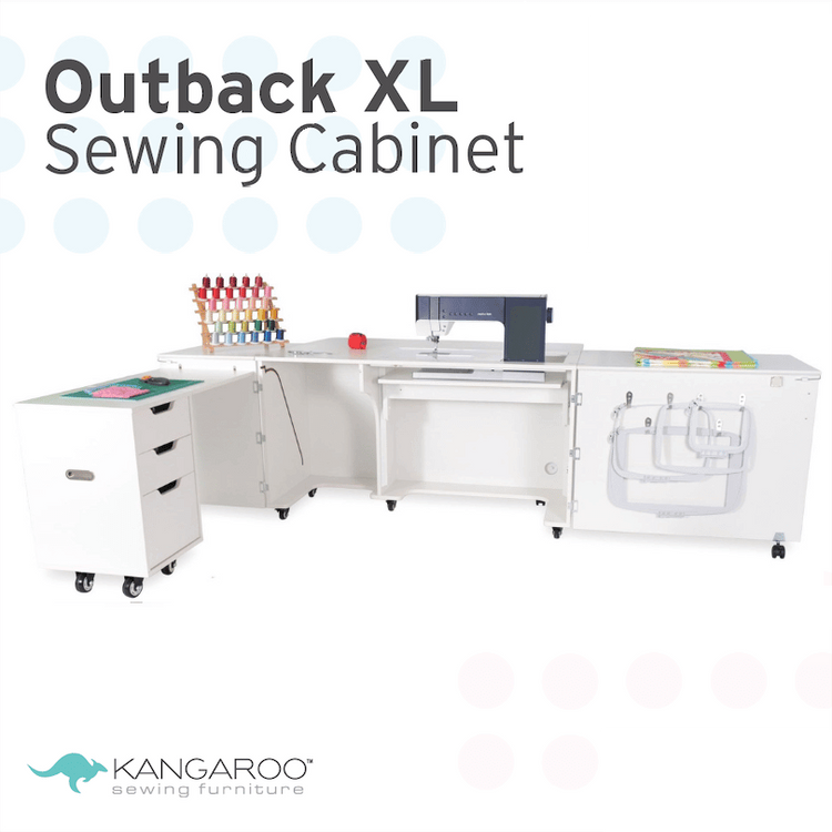 Kangaroo Outback XL Sewing Machine Table w/ Cabinets