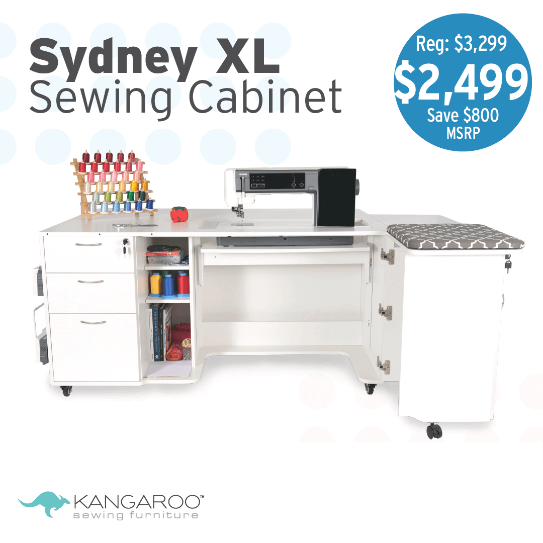 Sydney XL Sewing Table Cabinet by Kangaroo [Below MSRP]