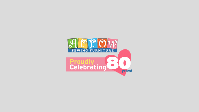 Banner graphic that shows the Arrow logo and Proudly Celebrating 80 Years under it on gray background