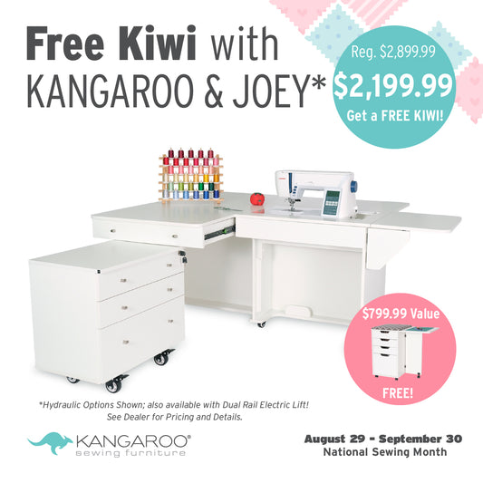 Kangaroo Sewing Table + Joey Cabinet Package by Kangaroo