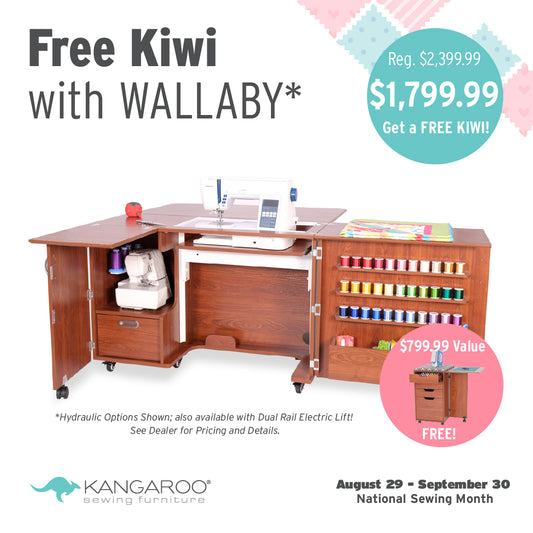 Wallaby Sewing Table Cabinet by Kangaroo
