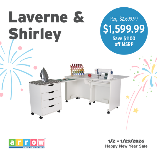 Laverne and Shirley Sewing Cabinets by Arrow™
