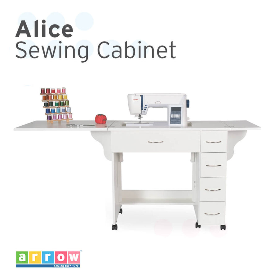 Arrow Alice Sewing Cabinet in White