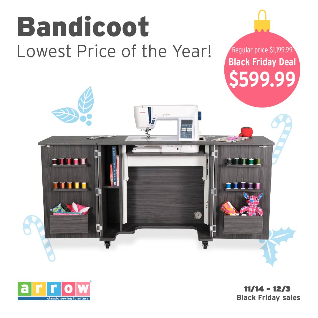 Bandicoot Sewing Table w/ Cabinets by Kangaroo