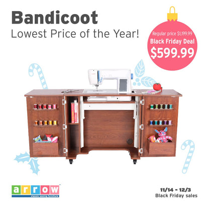 Bandicoot Sewing Table w/ Cabinets by Kangaroo