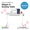 Gidget II Sewing Table w/ Wheels by Arrow