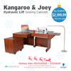 Paquete de mesa de costura Kangaroo + gabinete Joey de Kangaroo 