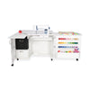 Kangaroo Wallaby Sewing Cabinet — Full-Size with Hydraulic Lift, Quilt Leaf, Drawers