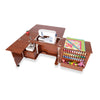 Kangaroo Wallaby Sewing Cabinet — Full-Size with Hydraulic Lift, Quilt Leaf, Drawers