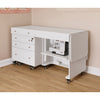 Kangaroo Joey Sewing Cabinet in White - closed front view