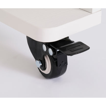 Kangaroo Joey Sewing Cabinet in White - casters