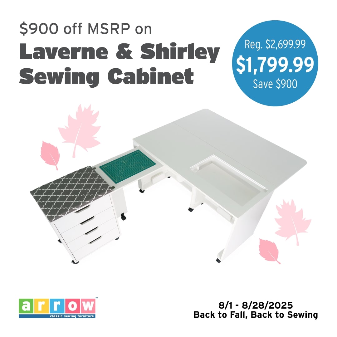 Laverne and Shirley Sewing Cabinets by Arrow™