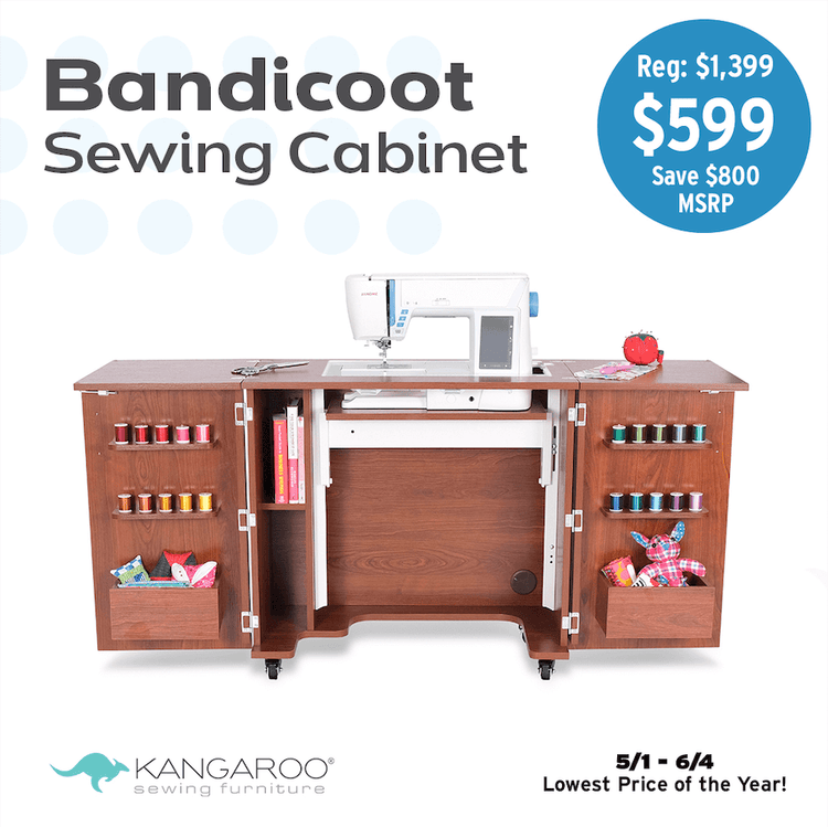 Bandicoot Sewing Table w/ Cabinets by Kangaroo