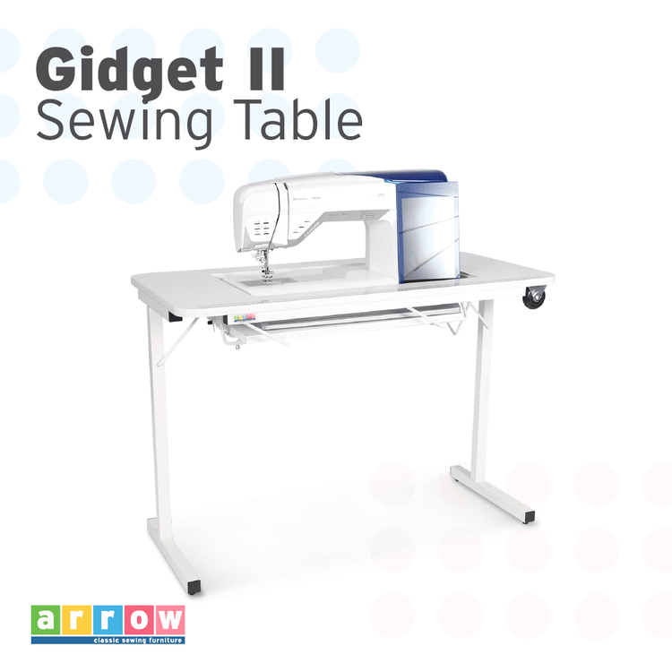Gidget II Sewing Table w/ Wheels by Arrow