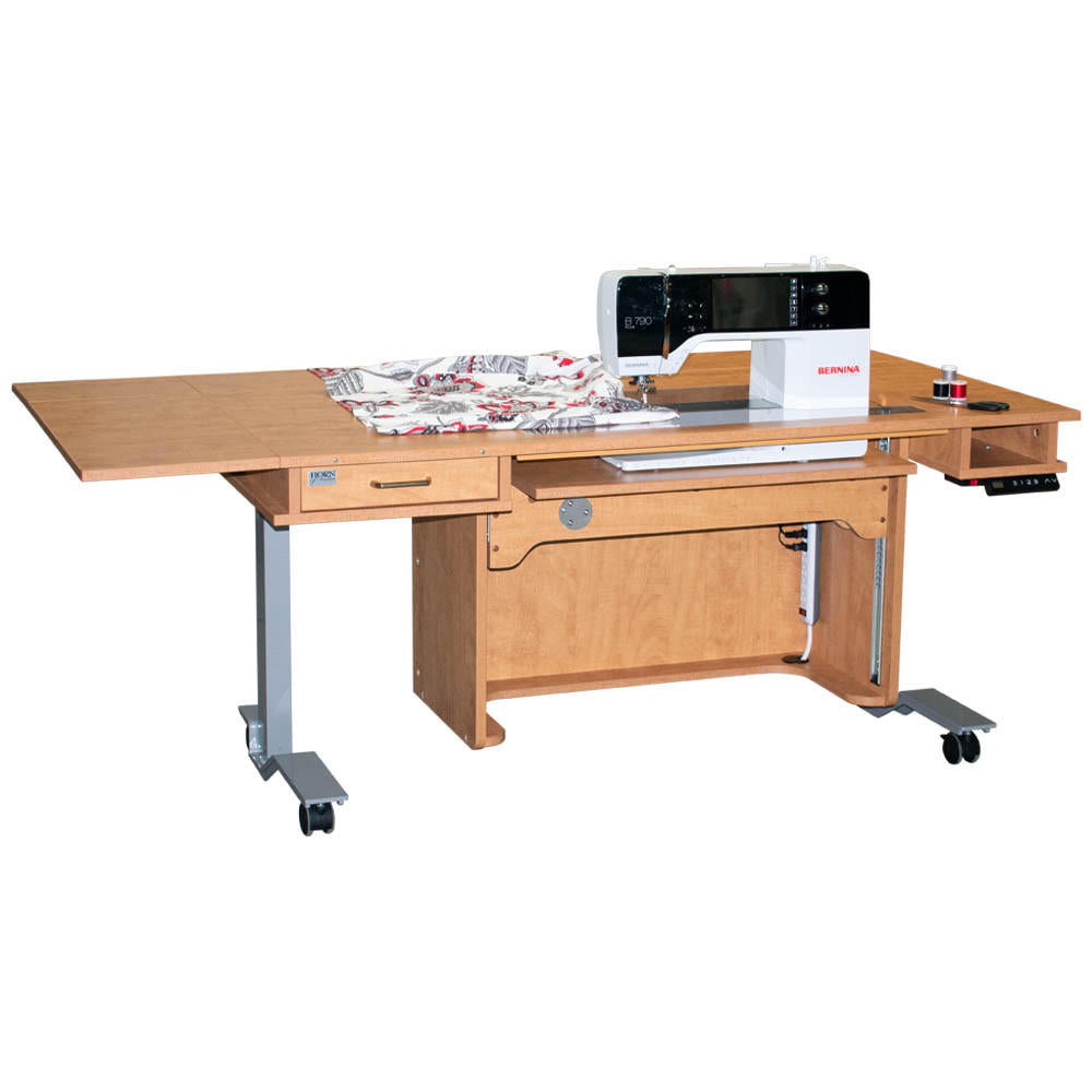 Horn of America Model 9100 New Heights Height-Adjustable Sewing Table — Sit or Stand, 29"–40", Made in USA