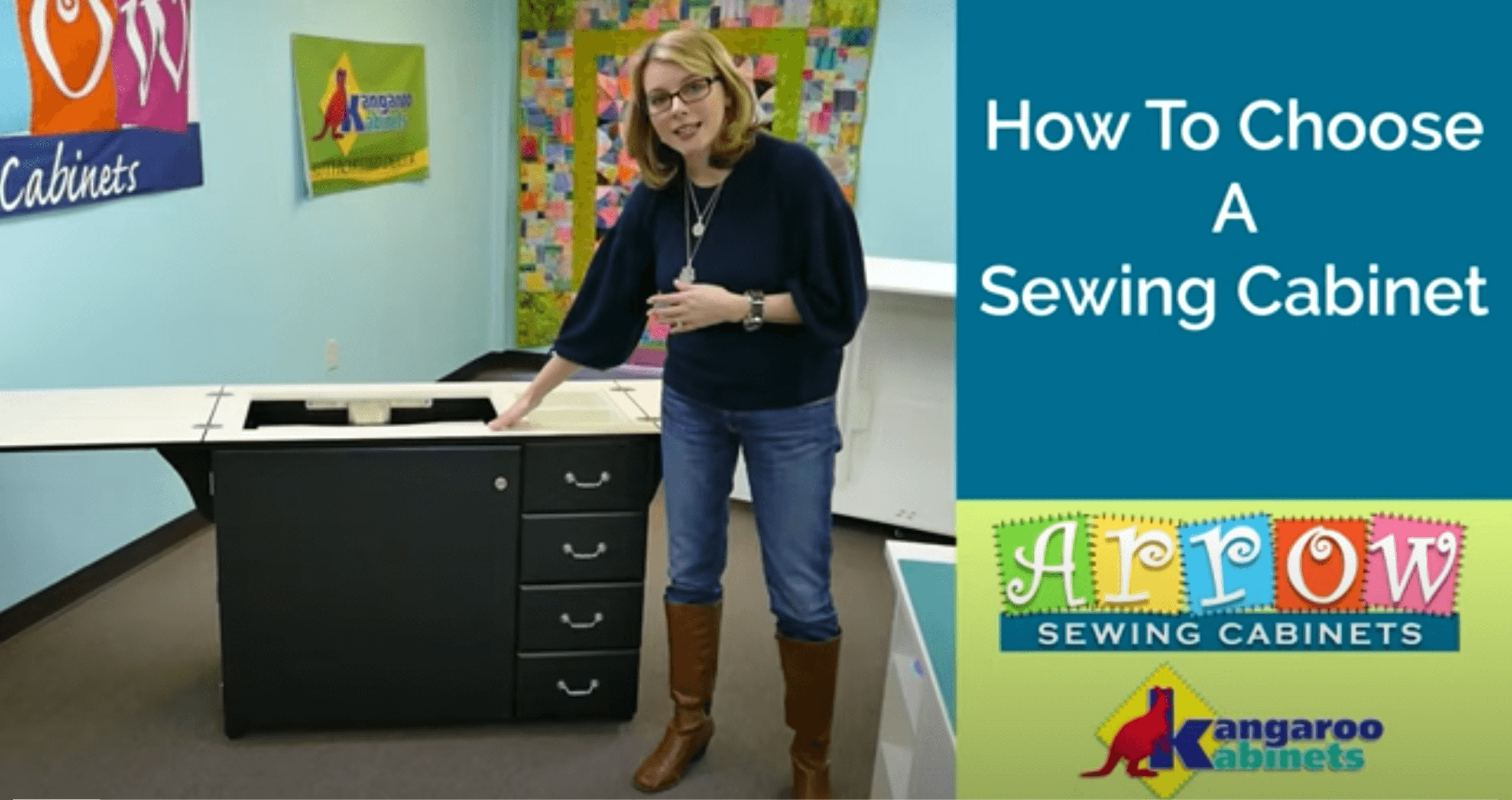 Video: Learn how to choose the best sewing machine table or cabinet