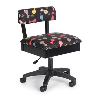 Hydraulic Ergonomic Sewing Chair w/ Fabric Cushion by Arrow