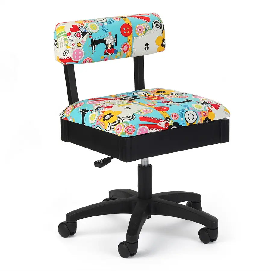 Arrow Hydraulic Sewing Chair — Sew Now Sew Wow fabric