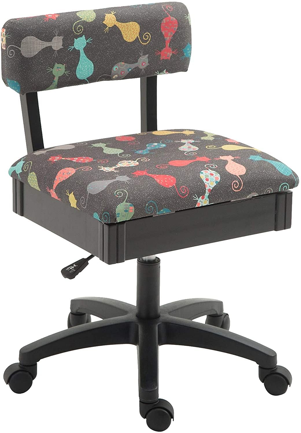 Cat's Meow sewing chair fabric pattern