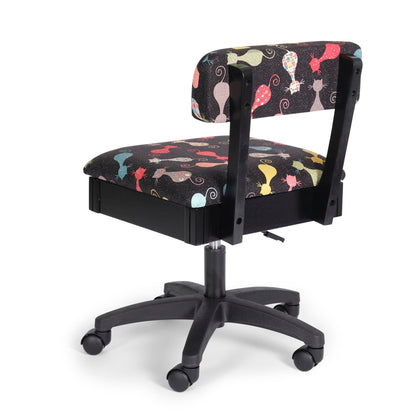 Hydraulic Ergonomic Sewing Chair w/ Fabric Cushion by Arrow