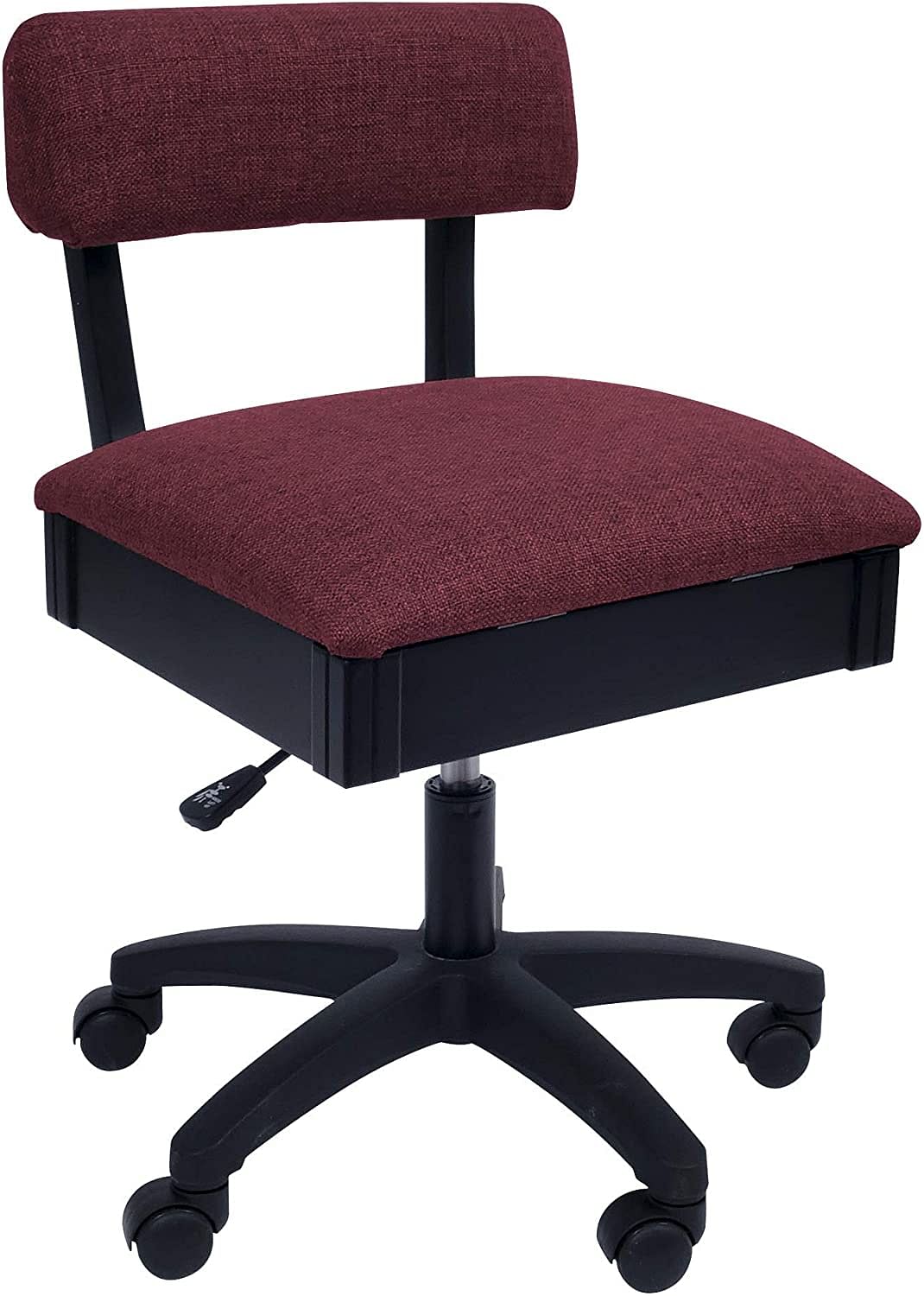 Hydraulic Ergonomic Sewing Chair w/ Fabric Cushion by Arrow