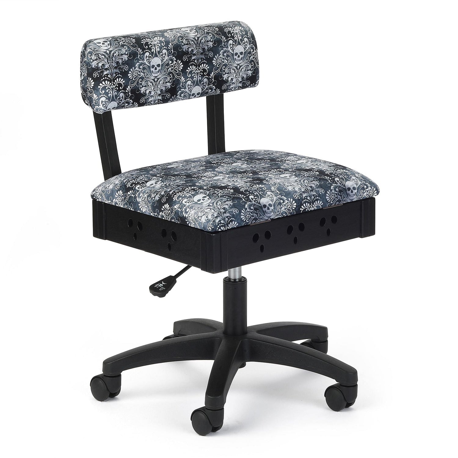 Arrow H7013B Hydraulic Chair in Riley Blake Black Upholstery